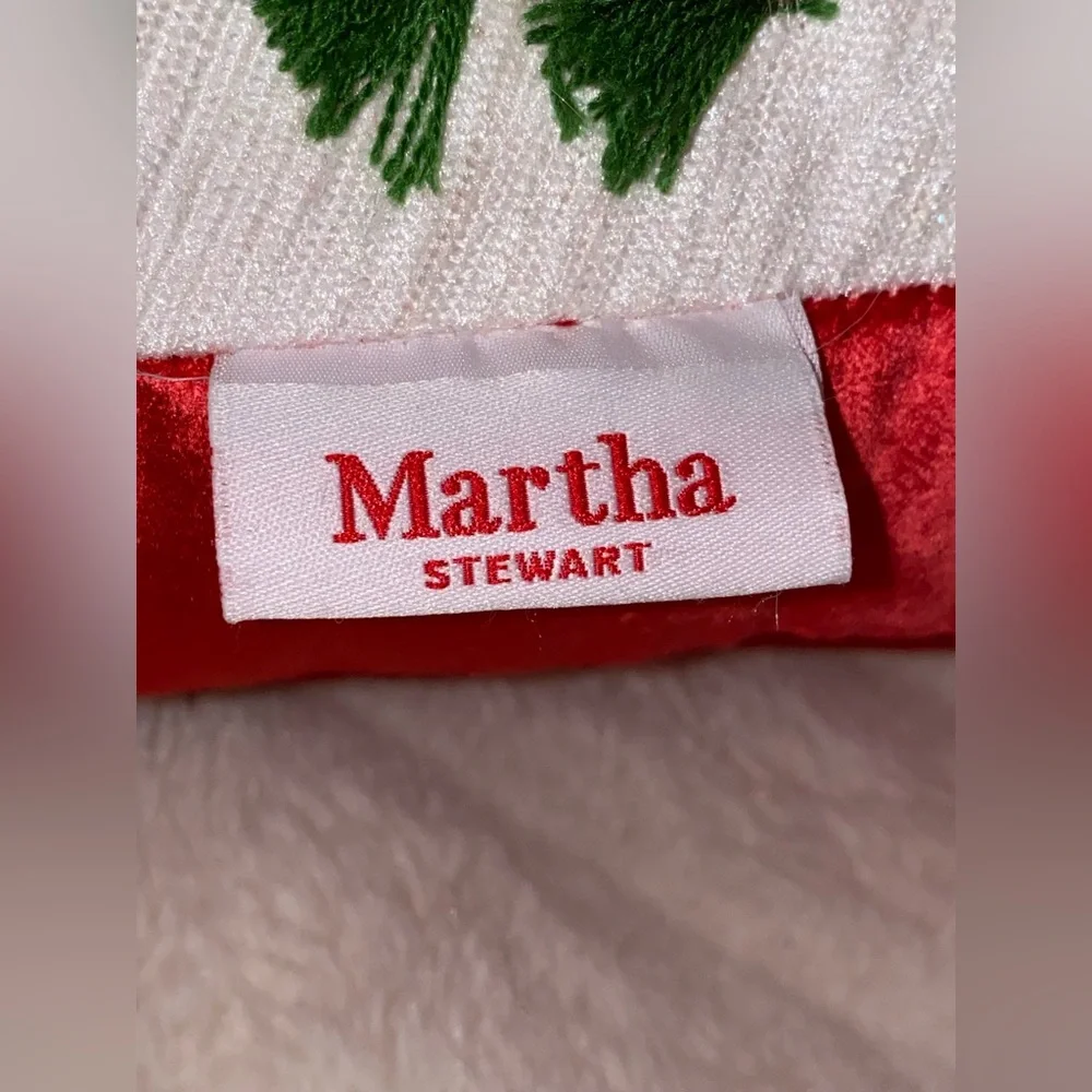 Martha Stewart Holiday Christmas Dogs Print Throw Pillow Triangle Dopamine
